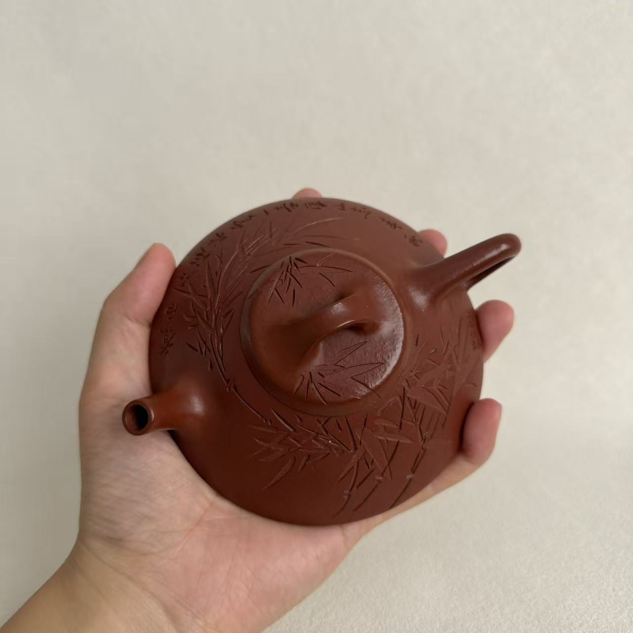 Original Ore Zhuni He Piao Yixing Teapot – Handmade Hand-Carved, 130ml