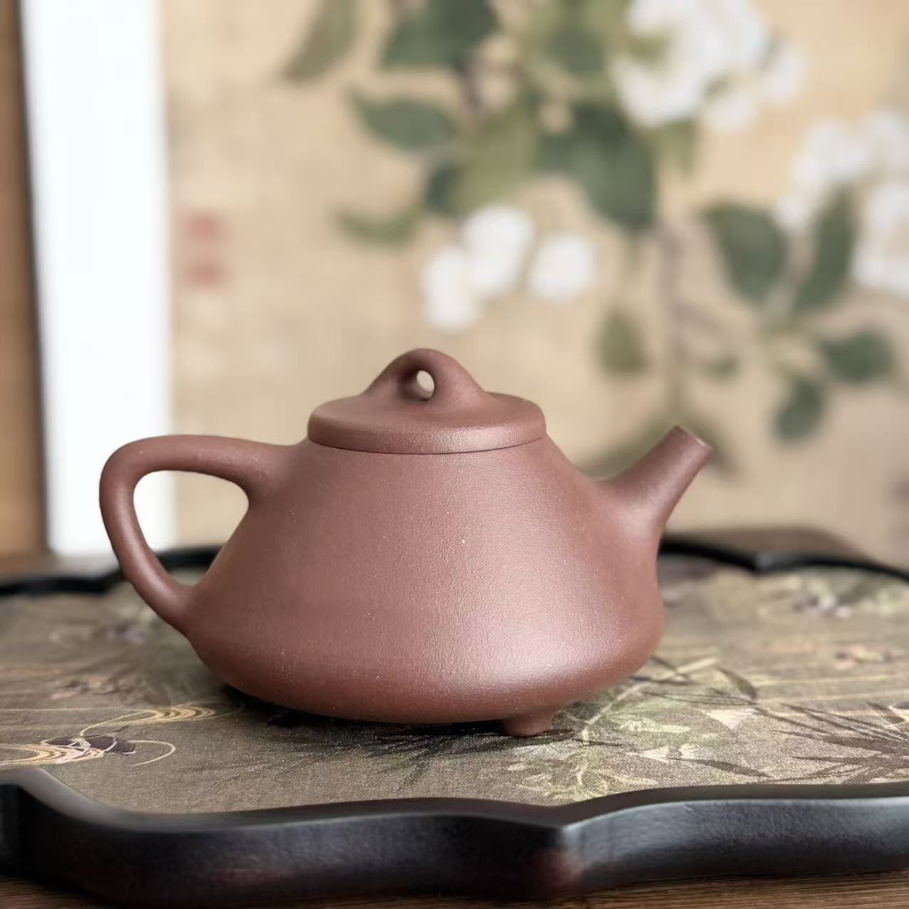 Zi Ye Shi Piao Teapot by Master Xia Chuanyue - Fully Handmade|Huanglongshan ZiNi Clay