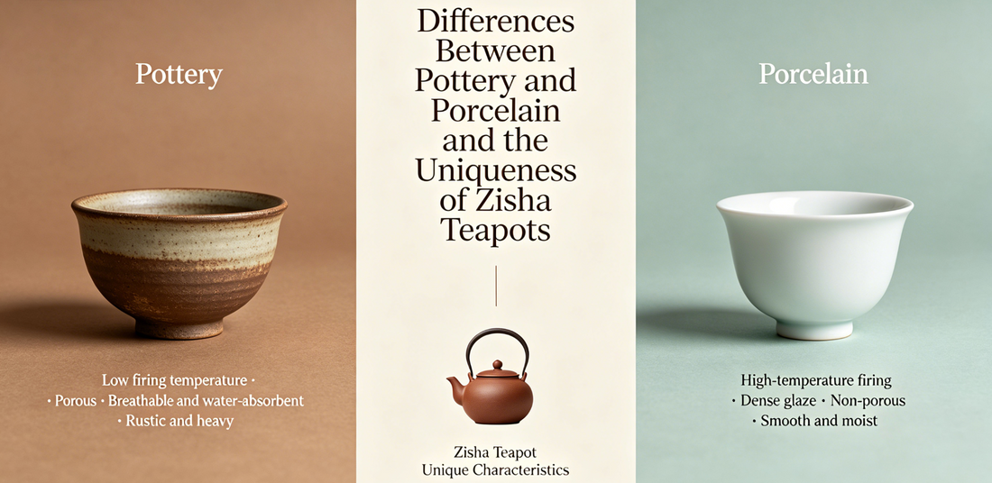 The Difference Between Pottery and Porcelain — and Why Yixing Teapots Are Different