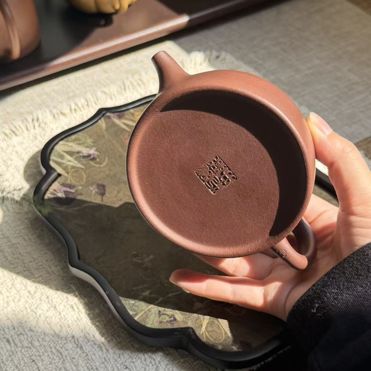 Jing Lan Teapot by Master Xia Chuanyue - Fully Handmade｜Huanglongshan ZiNi Clay
