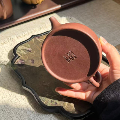 Jing Lan Teapot by Master Xia Chuanyue - Fully Handmade｜Huanglongshan ZiNi Clay