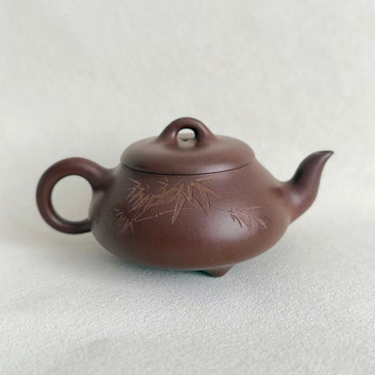 Original Ore Di Cao Qing Han Tang Shipiao Yixing Teapot by Master Dong Yaqin – Handmade, 260ml