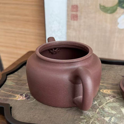 De Zhong Teapot by Master Xia Chuanyue - Fully Handmade｜Huanglongshan ZiNi Clay