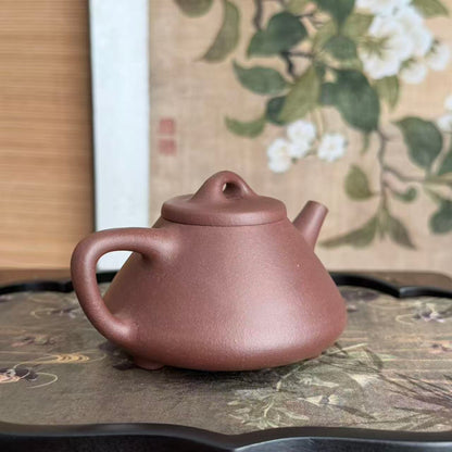 Zi Ye Shi Piao Teapot by Master Xia Chuanyue - Fully Handmade｜Huanglongshan ZiNi Clay