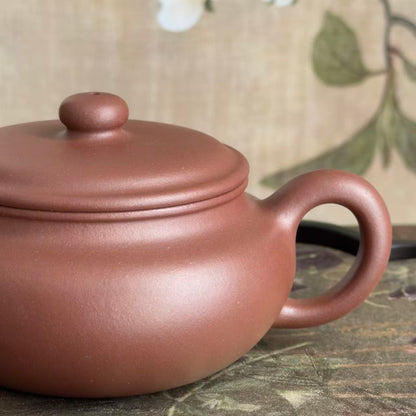 Bian Fu Teapot by Master Xia Chuanyue - Fully Handmade｜DiCaoQing Clay