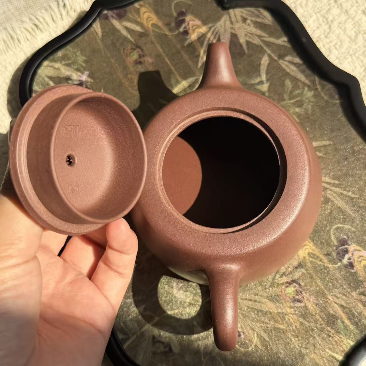 Jing Lan Teapot by Master Xia Chuanyue - Fully Handmade｜Huanglongshan ZiNi Clay