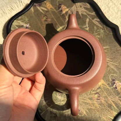 Jing Lan Teapot by Master Xia Chuanyue - Fully Handmade｜Huanglongshan ZiNi Clay