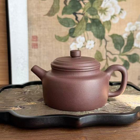 De Zhong Teapot by Master Xia Chuanyue - Fully Handmade｜Huanglongshan ZiNi Clay