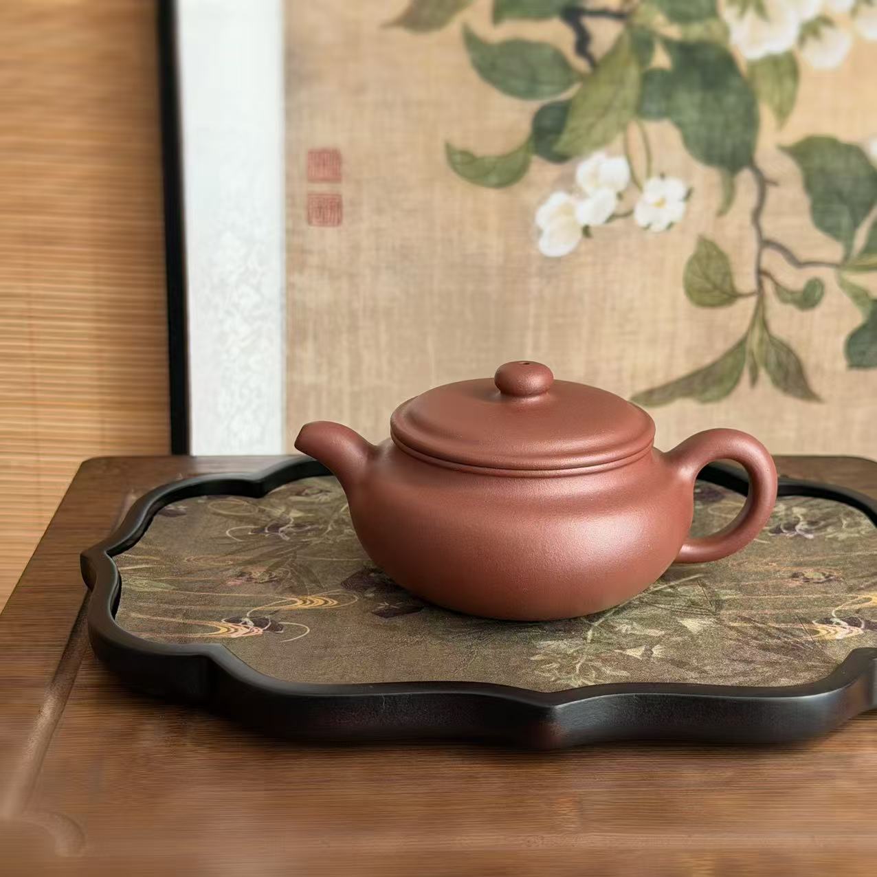 Bian Fu Teapot by Master Xia Chuanyue - Fully Handmade｜DiCaoQing Clay