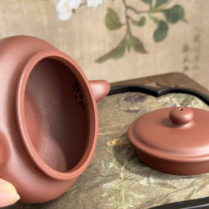 Bian Fu Teapot by Master Xia Chuanyue - Fully Handmade｜DiCaoQing Clay