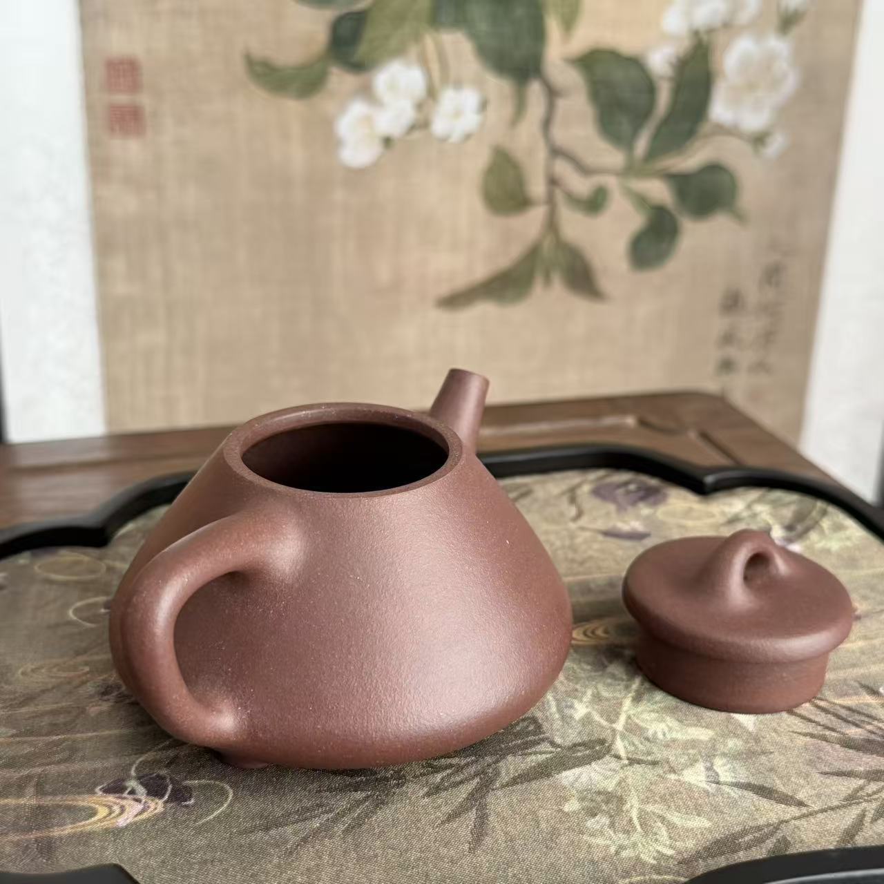 Zi Ye Shi Piao Teapot by Master Xia Chuanyue - Fully Handmade｜Huanglongshan ZiNi Clay