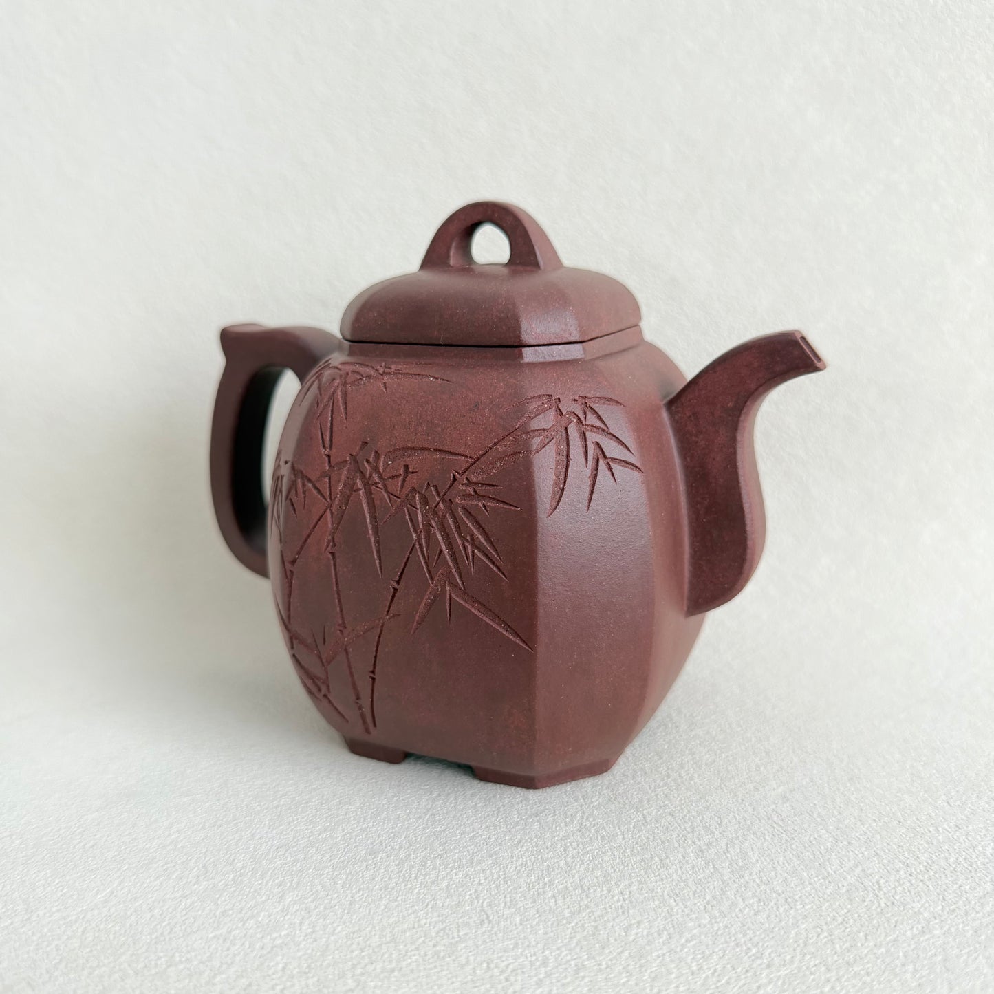 "Fu Lin Ba Fang" Zisha Teapot- Handmade by Master Ya-qin Dong | Di Cao Qing Clay (400ml)