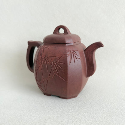 "Fu Lin Ba Fang" Zisha Teapot- Handmade by Master Ya-qin Dong | Di Cao Qing Clay (400ml)