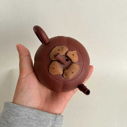 Mangosteen Teapot by Master Dong Yaqin - Handmade｜Original Ore Zini 170ml