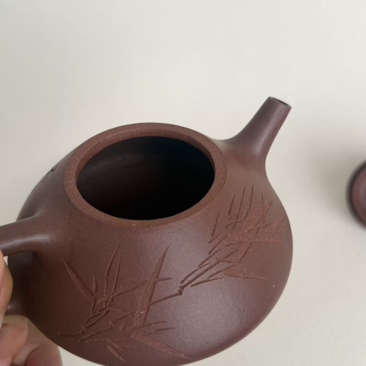 Fully Handmade Ziye Shi Piao Yixing Teapot by Master Dong Yaqin | Di Cao Qing Clay, 220ml