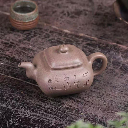 Handmade Yixing Teapots By Master Dong Yaqin- Qing Duan Ni - 350cc