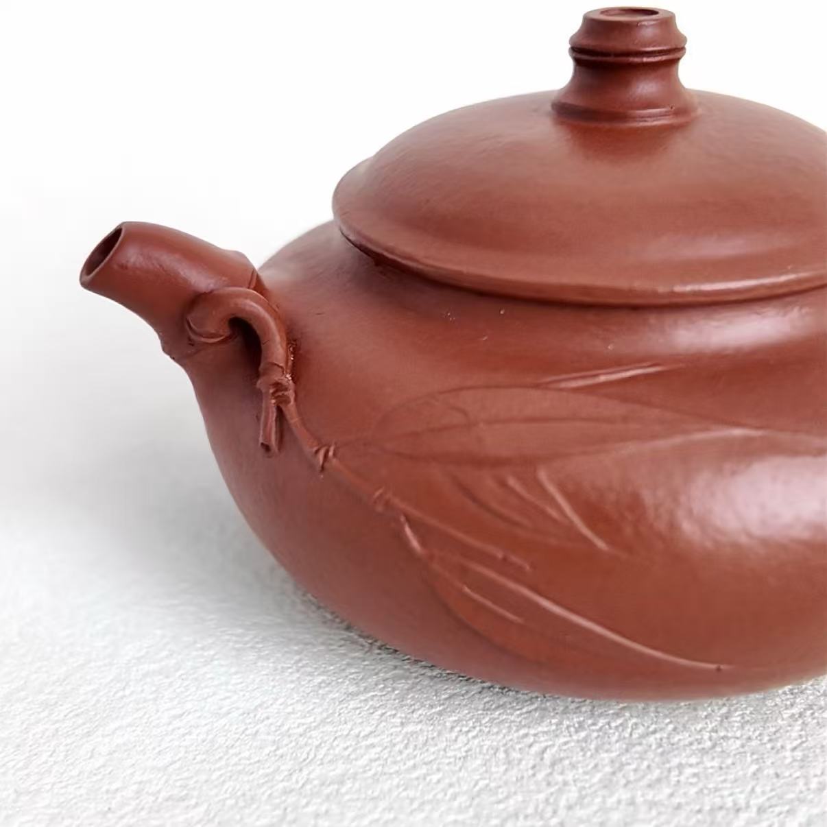 "Bamboo Charm" Zisha Teapot- Handmade by Master Ya-qin Dong | ZhuNi Clay (120ml)